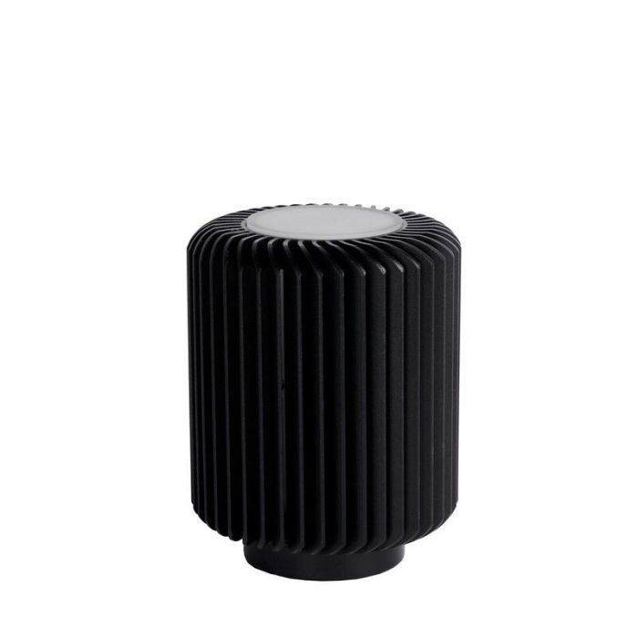 Lámpara de mesa moderna negra, Turbin, 5W, 3000K LED, con interruptor