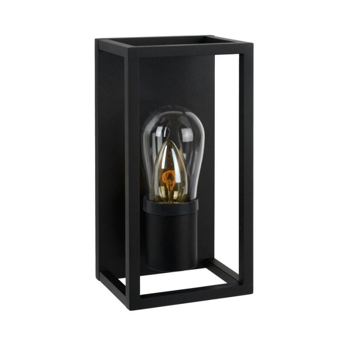 Aplique moderno negro, Carlyn, IP54