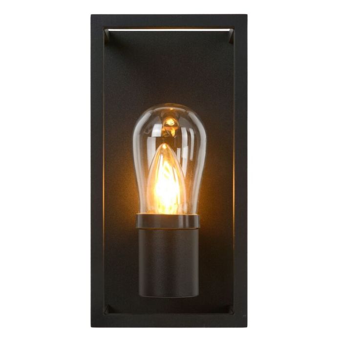 Aplique moderno negro, Carlyn, IP54