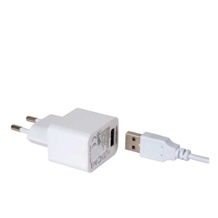 Lámpara de mesa recargable para exterior moderna blanca, Renee, 2,2W, 2700K LED, IP54, con regulador táctil