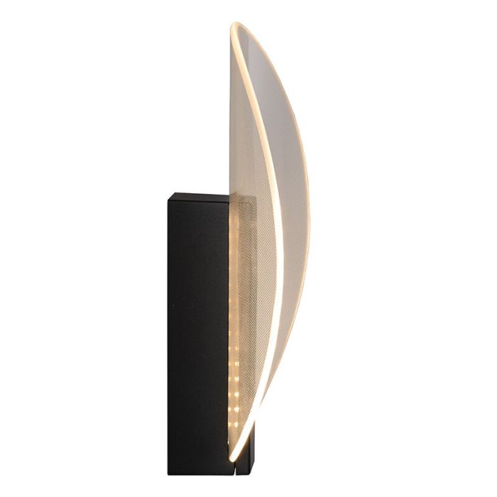 Lámpara exterior moderna negra, Laredo, 9W, 2700K LED, IP54