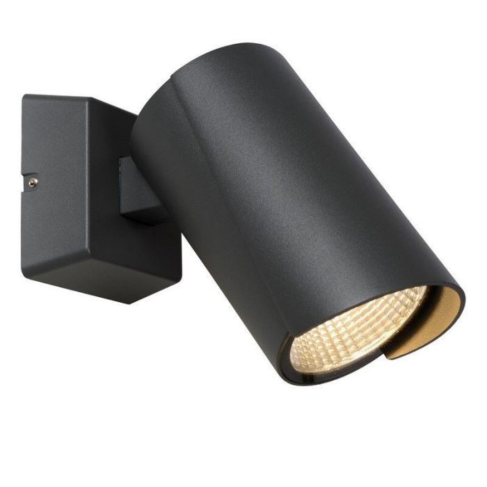 Lámpara exterior moderna antracita, Manal, 12W, 3000K LED, IP65
