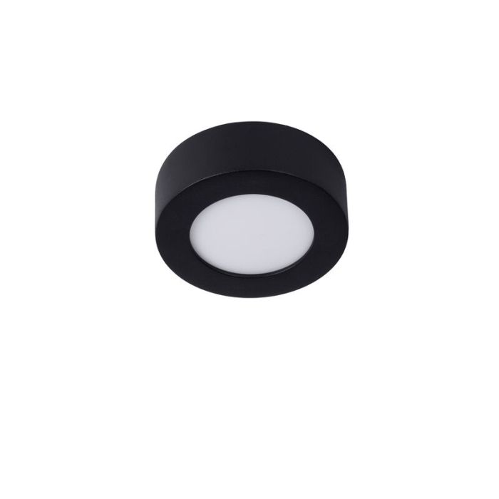 Plafón de techo moderno negro, Brice, 8W, 3000K LED, IP44