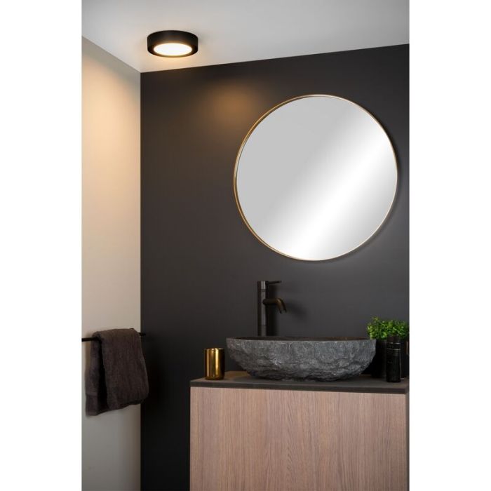 Plafón de techo moderno negro, Brice, 11W, 3000K LED, IP44