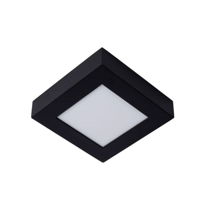 Plafón de techo moderno negro, Brice, 15W, 3000K LED, IP44