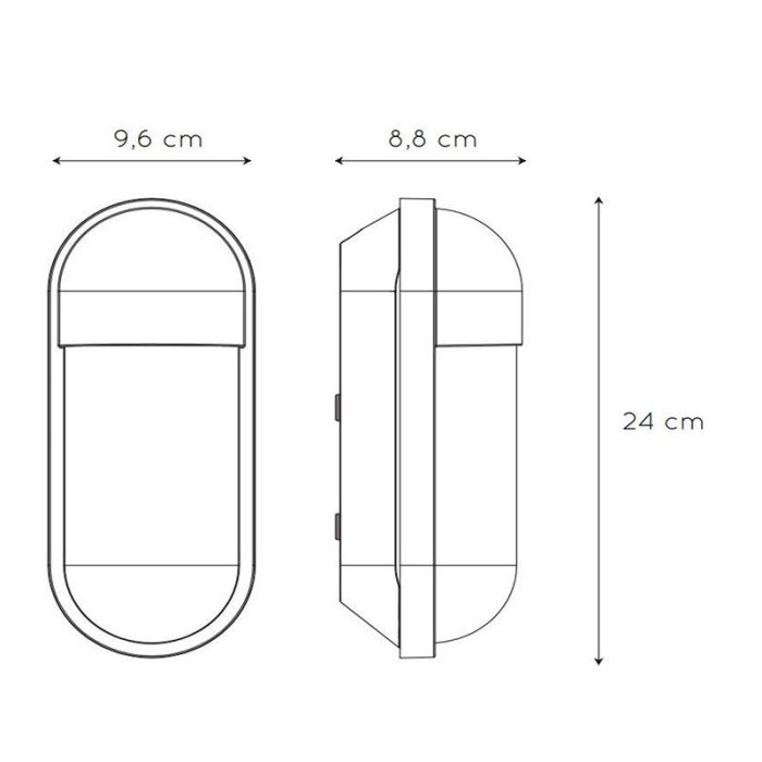 Lámpara exterior antigua blanca, Capsule, IP54