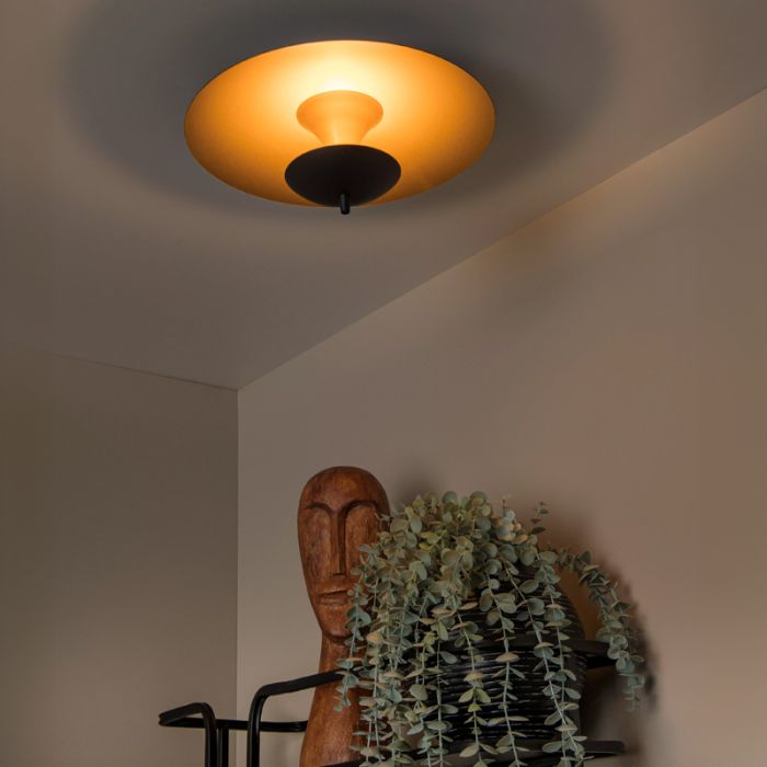 Plafón de techo vintage dorado, Vulcan, 9W, 3000K LED