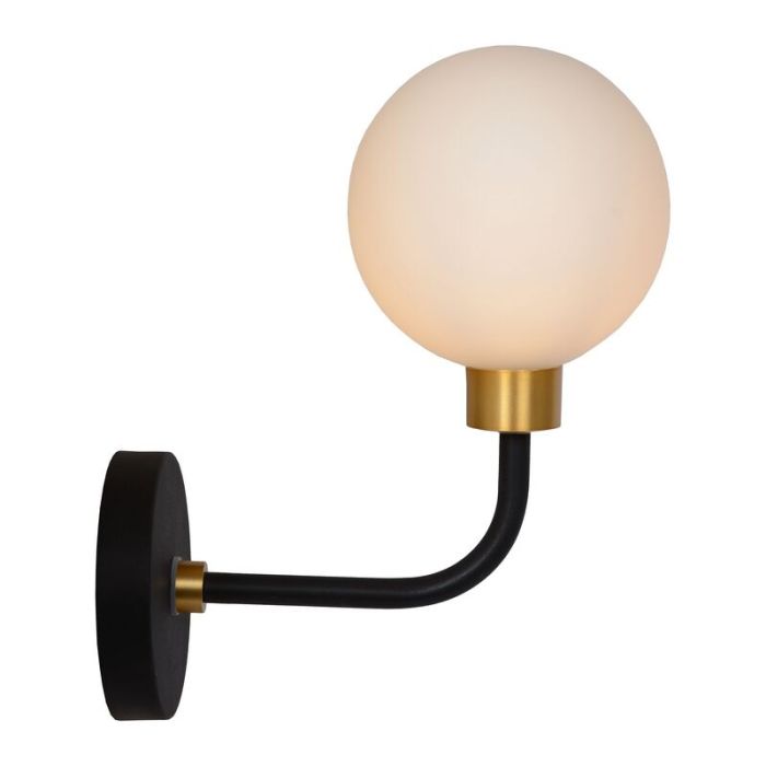 Foco de pared antiguo dorado, Berend, IP44