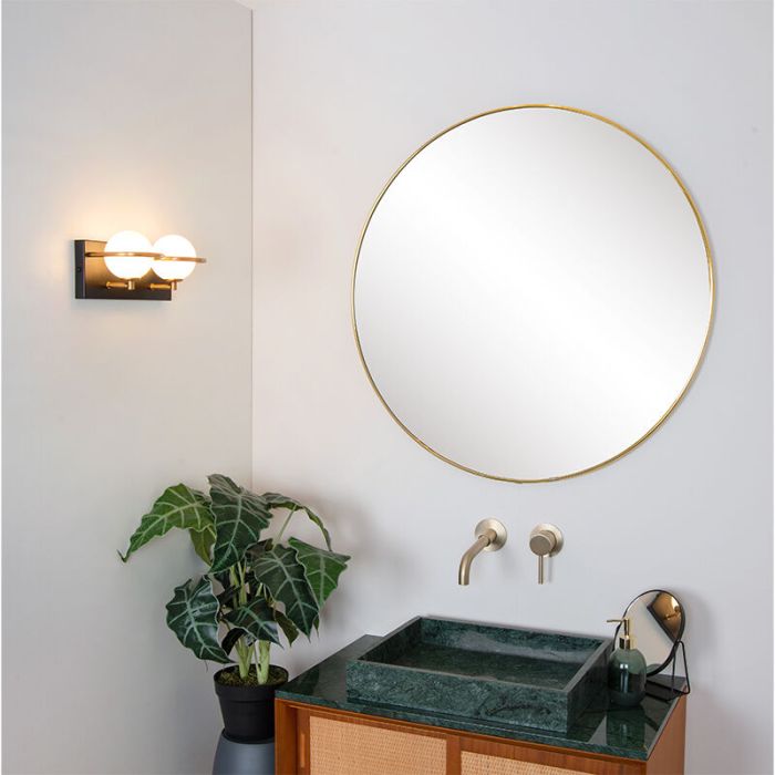 Aplique baño antiguo negro, Isobel, IP44