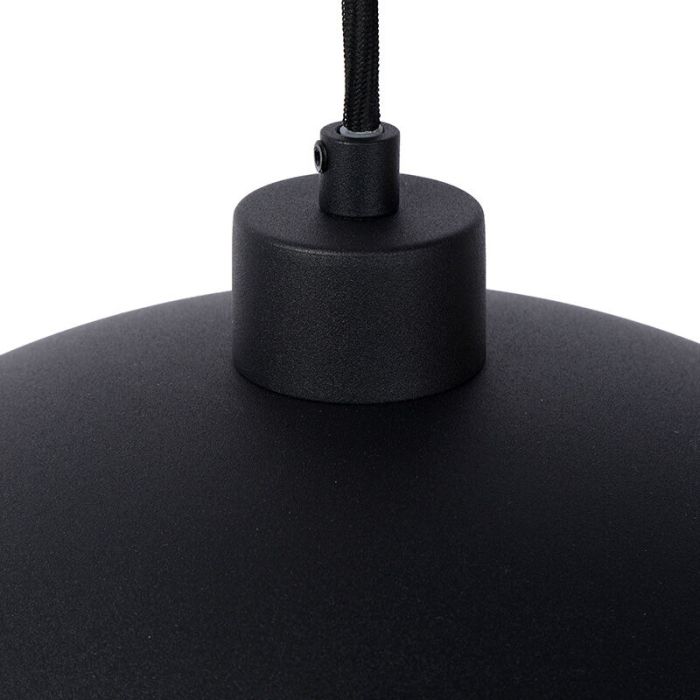 Lámpara colgante moderna negra, Siemon