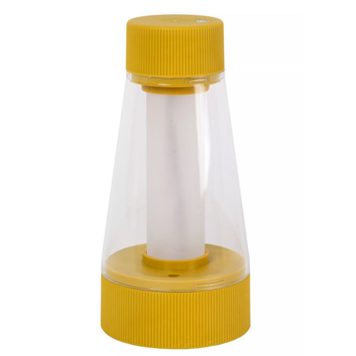Lámpara de mesa recargable para exterior moderna amarilla, Lorali, 1,2W, 2700K LED, IP44, con regulador táctil
