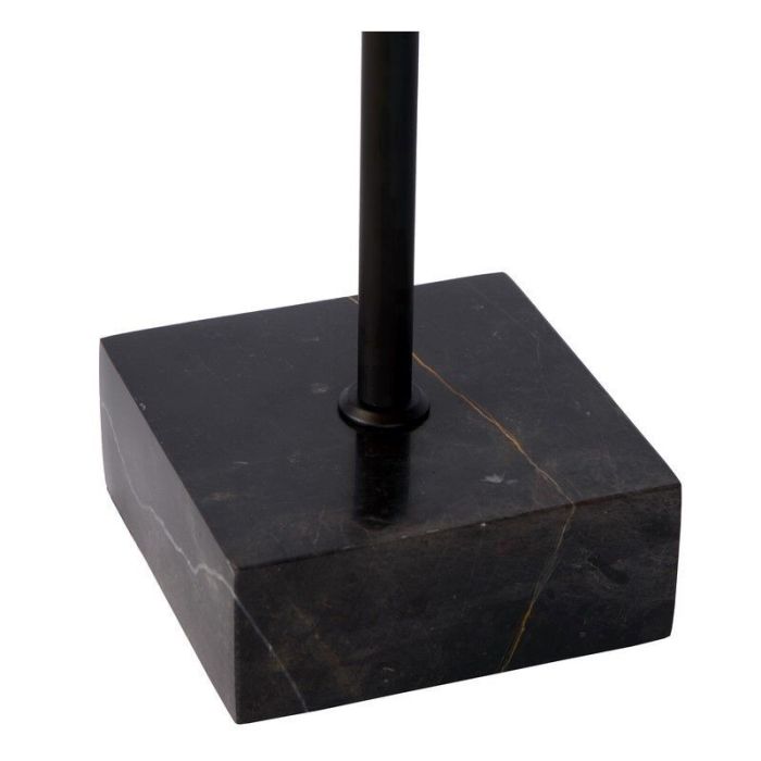 Lámpara de mesa moderna negra, Lorin, con interruptor
