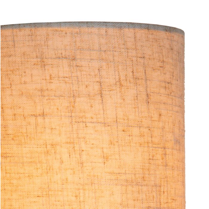 Lámpara de pie rústica beige, Maya, con interruptor