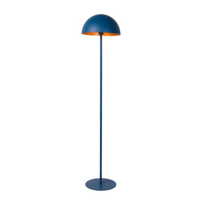 Lámpara de pie moderna azul, Siemon, con interruptor