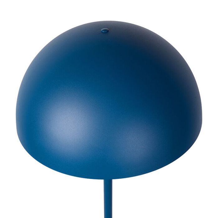 Lámpara de pie moderna azul, Siemon, con interruptor