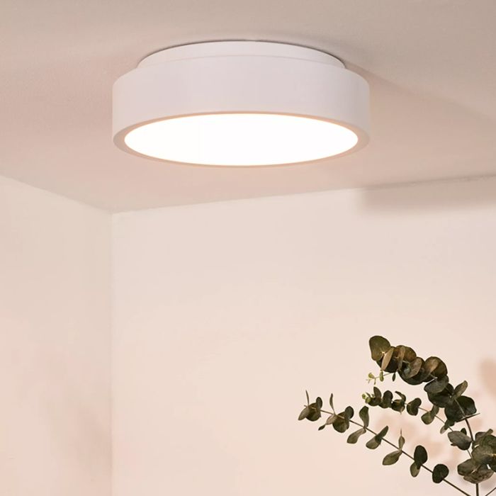 Plafón de techo moderno blanco, Talowe, 20W, 3000K LED