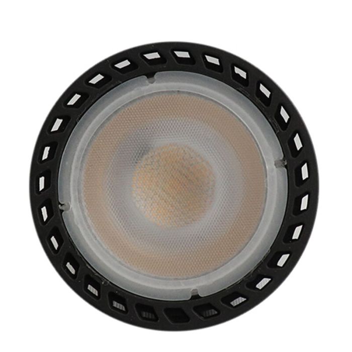 Lucide GU10 bombilla LED regulable, Jordan, negro, 5w, dim to warm