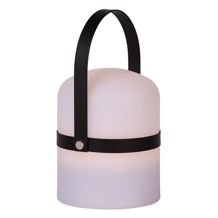 Lámpara de mesa exterior moderna blanca, Little Joe, 3W, 2700K LED, IP44, con interruptor