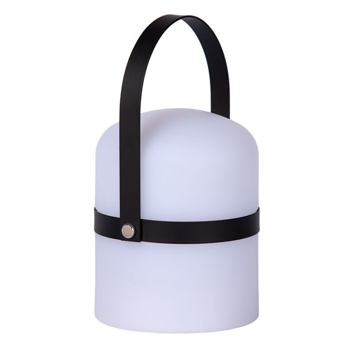 Lámpara de mesa exterior moderna blanca, Little Joe, 3W, 2700K LED, IP44, con interruptor