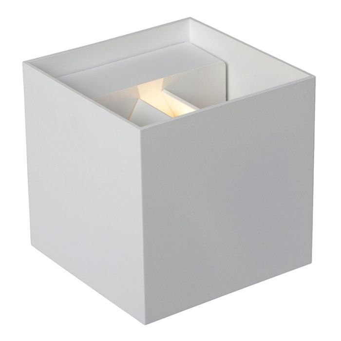Aplique up down moderno blanco, Axi, 6W, 2700K LED, IP54