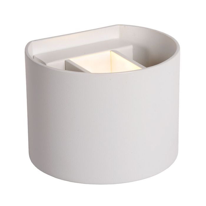 Aplique up down moderno blanco, Axi, 6W, 2700K LED, IP54