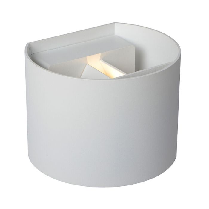 Aplique up down moderno blanco, Axi, 6W, 2700K LED, IP54