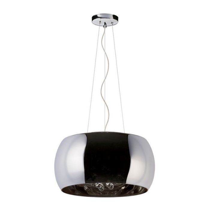 Lámpara colgante moderna cromada, Pearl