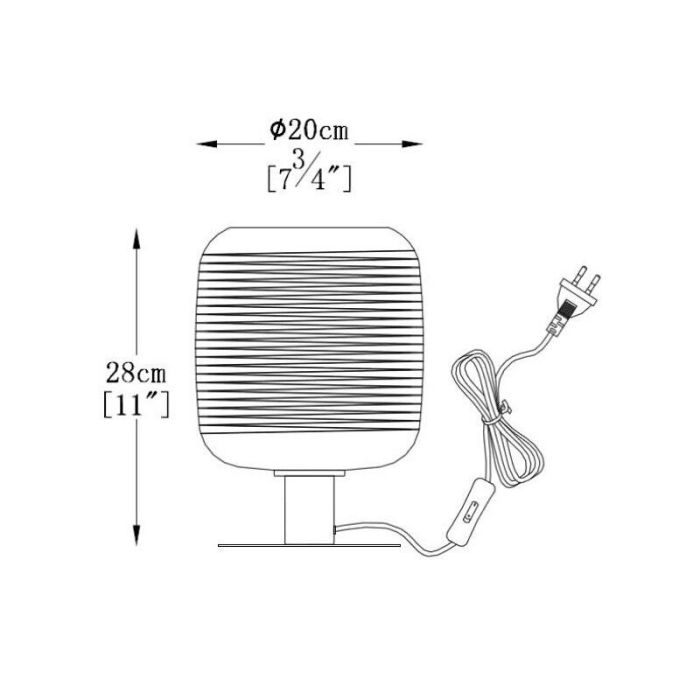 Lámpara de mesa moderna cromada, Eryn, con interruptor