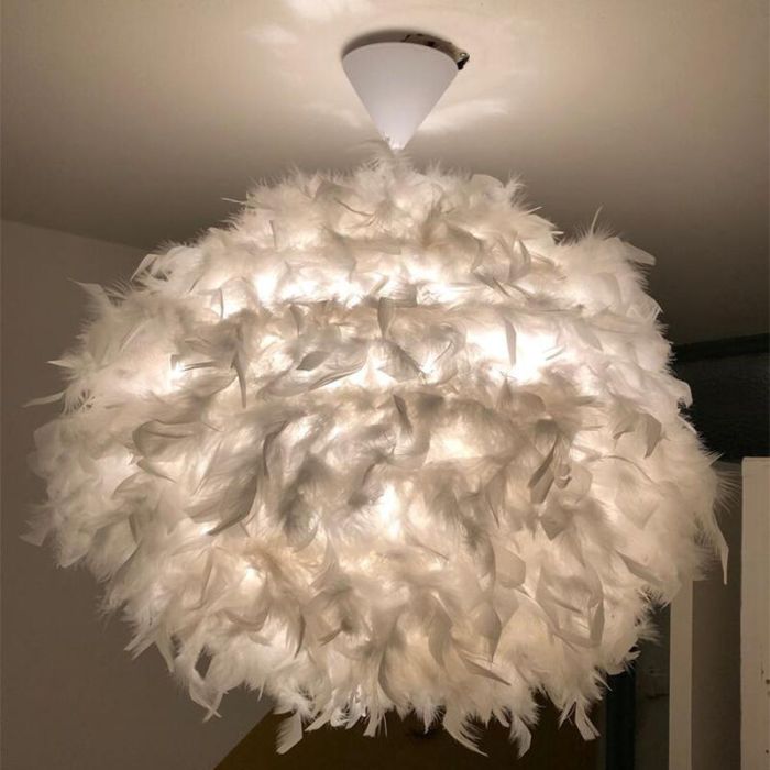 Lámpara colgante moderna blanca, Goosy
