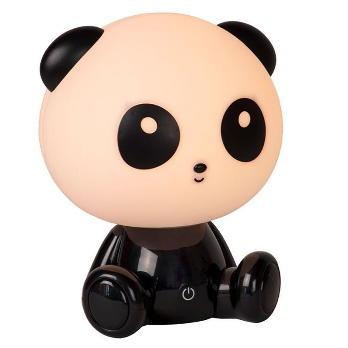 Lámpara de mesa infantil negra, Dodo Panda, 3W, 4000K LED