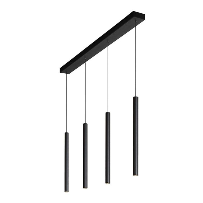 Lámpara colgante moderna negra, Lorenz, 4W, 3000K LED