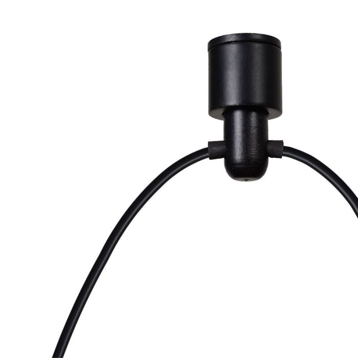 Lámpara colgante moderna negra, Lorenz, 4W, 3000K LED