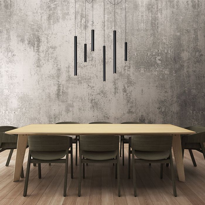 Lámpara colgante moderna negra, Lorenz, 4W, 3000K LED