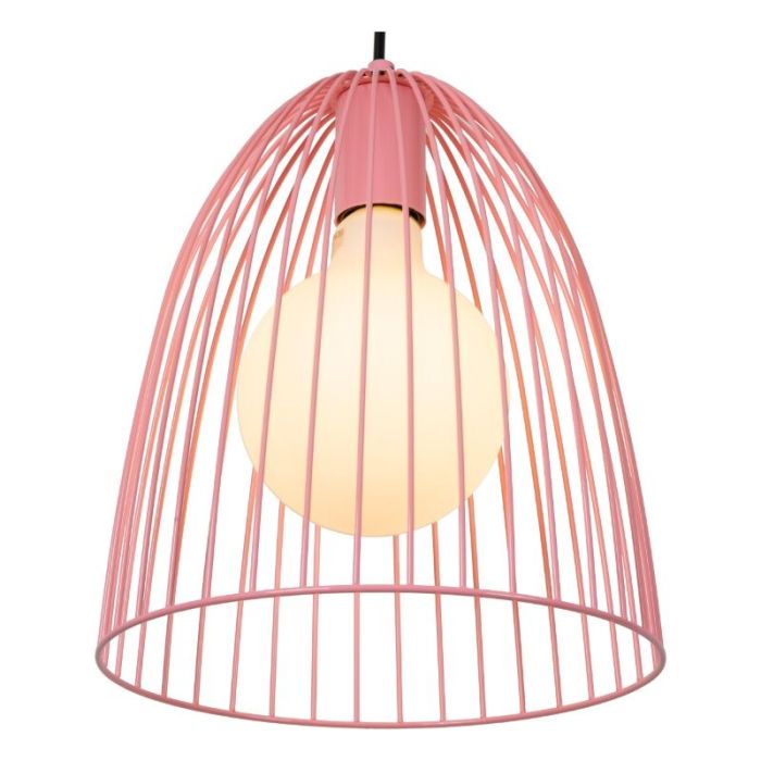Lámpara colgante infantil de metal rosa, Macarons