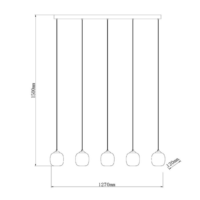 Lámpara colgante moderna gris, Tamino, 5,6W, 3000K LED