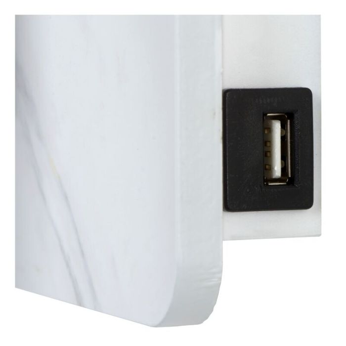 Aplique de madera blanco, Oregon, 3W, 3000K LED, con interruptor