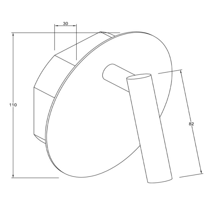 Lámpara de cama moderna blanca, Jolijn, 2W, 3000K LED, con interruptor