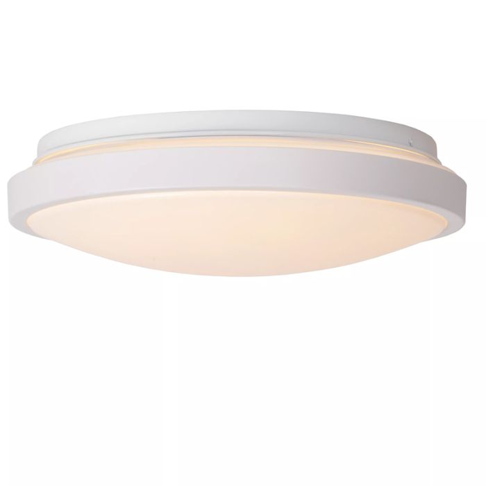 Lámpara de techo baño moderna blanca, Dasher, 12W, 2700K LED, IP44