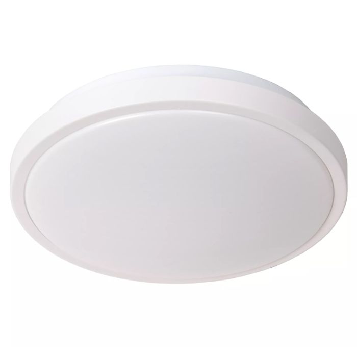 Lámpara de techo baño moderna blanca, Dasher, 12W, 2700K LED, IP44