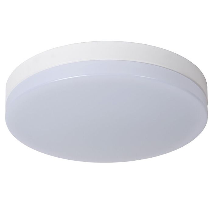 Lámpara de techo baño de plástico blanca, Biskit, 36W, 2700K LED, IP44