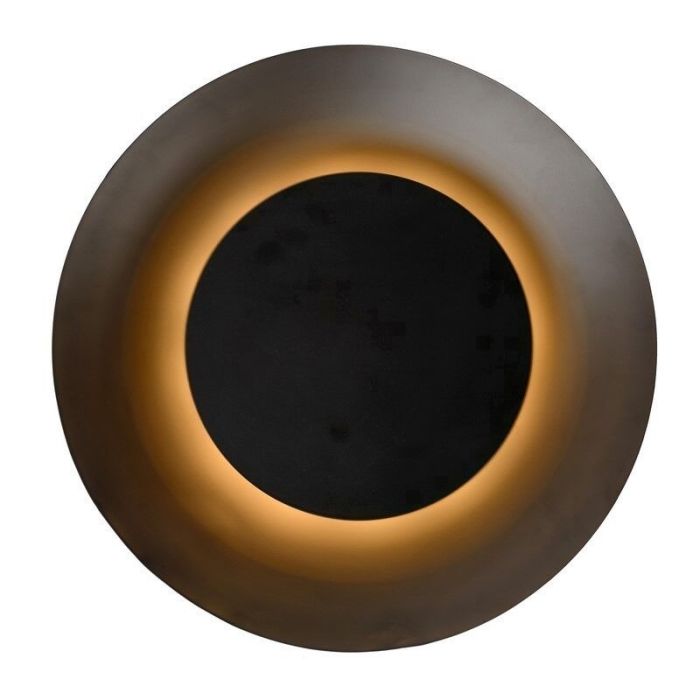Plafón de techo moderno negro, Foskal, 12W, 2700K LED