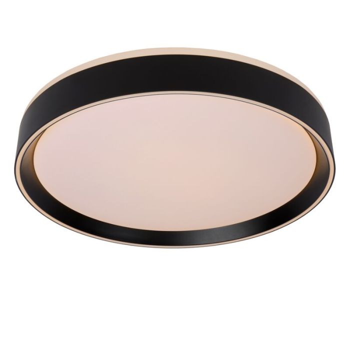 Plafón de techo moderno negro, Nuria, 24W, 2700K LED