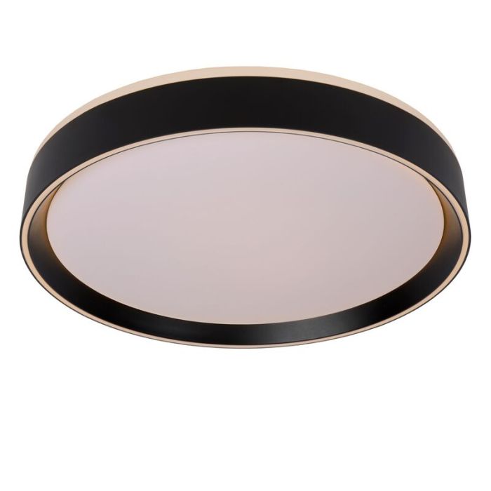 Plafón de techo moderno negro, Nuria, 24W, 2700K LED