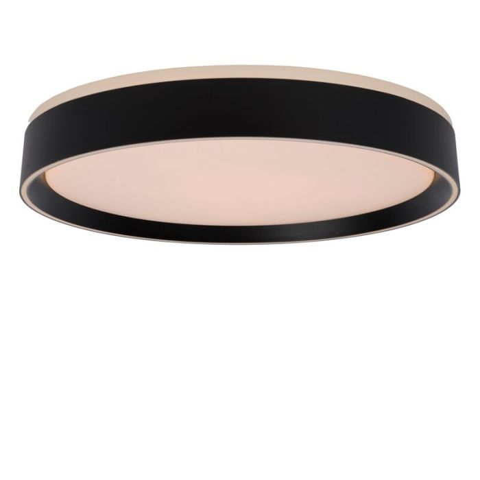 Plafón de techo moderno negro, Nuria, 24W, 2700K LED