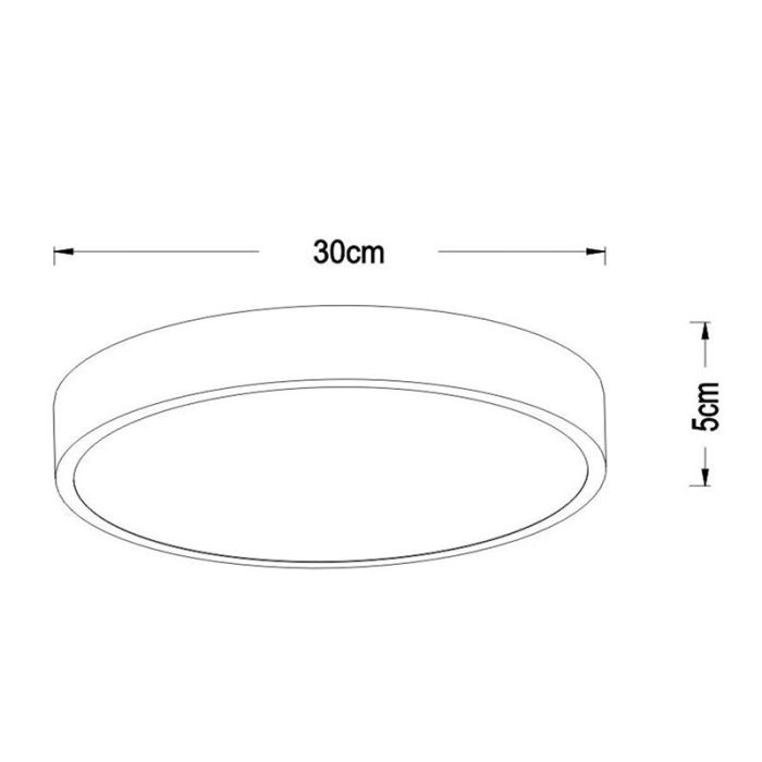 Plafón de techo moderno dorado, Unar, 18W, 2700K LED, regulable en 3 pasos