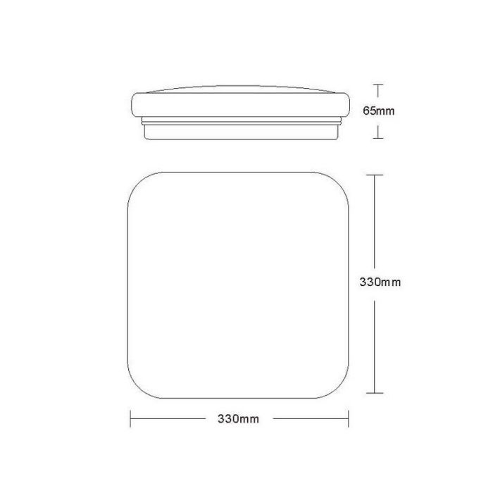 Plafón de techo moderno blanco, Otis, 32W, 3000K LED