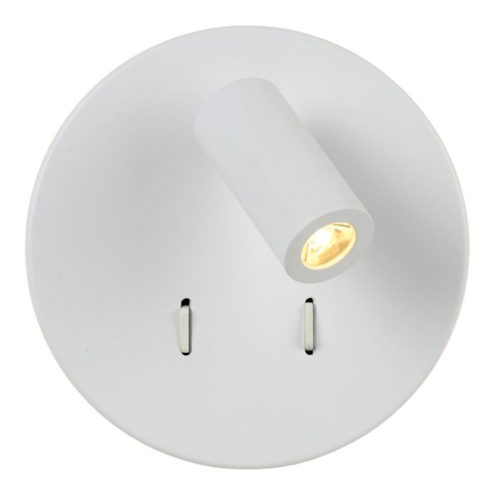 Aplique moderno blanco, Bentjer, 6W, 3000K LED, con interruptor