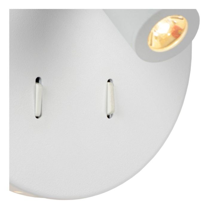 Aplique moderno blanco, Bentjer, 6W, 3000K LED, con interruptor
