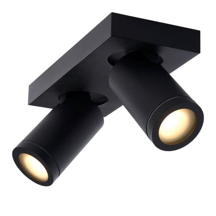 Foco de techo moderno negro, Taylor, IP44