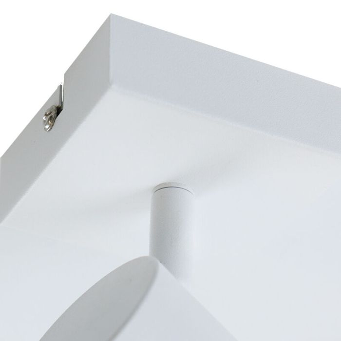 Lámpara de techo inteligente blanca moderna, Elena, 4,5W, RGBW